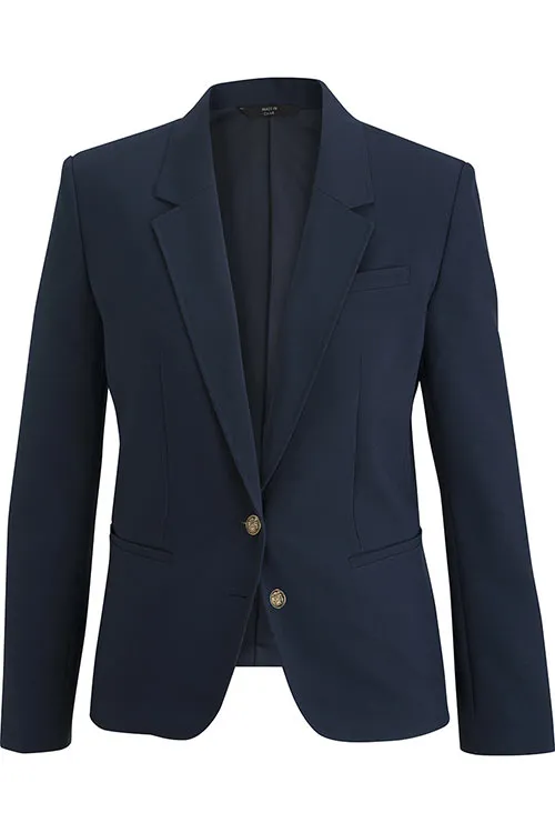 Ladies' Essential Hopsack Blazer - Navy