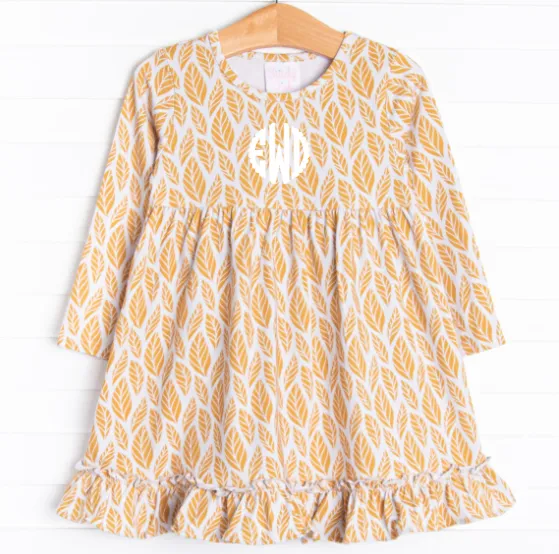 Leaves of Fall Dress, Yellow