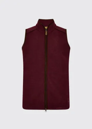 Lifford Men's Fleece Vest - Ox Blood