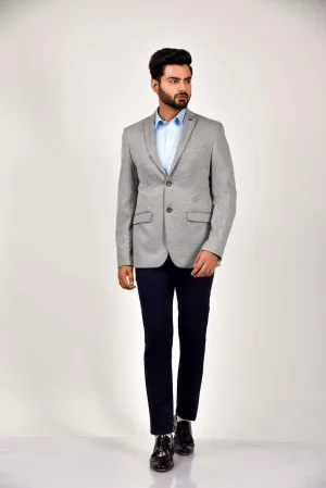 Light Grey Woven Blazer