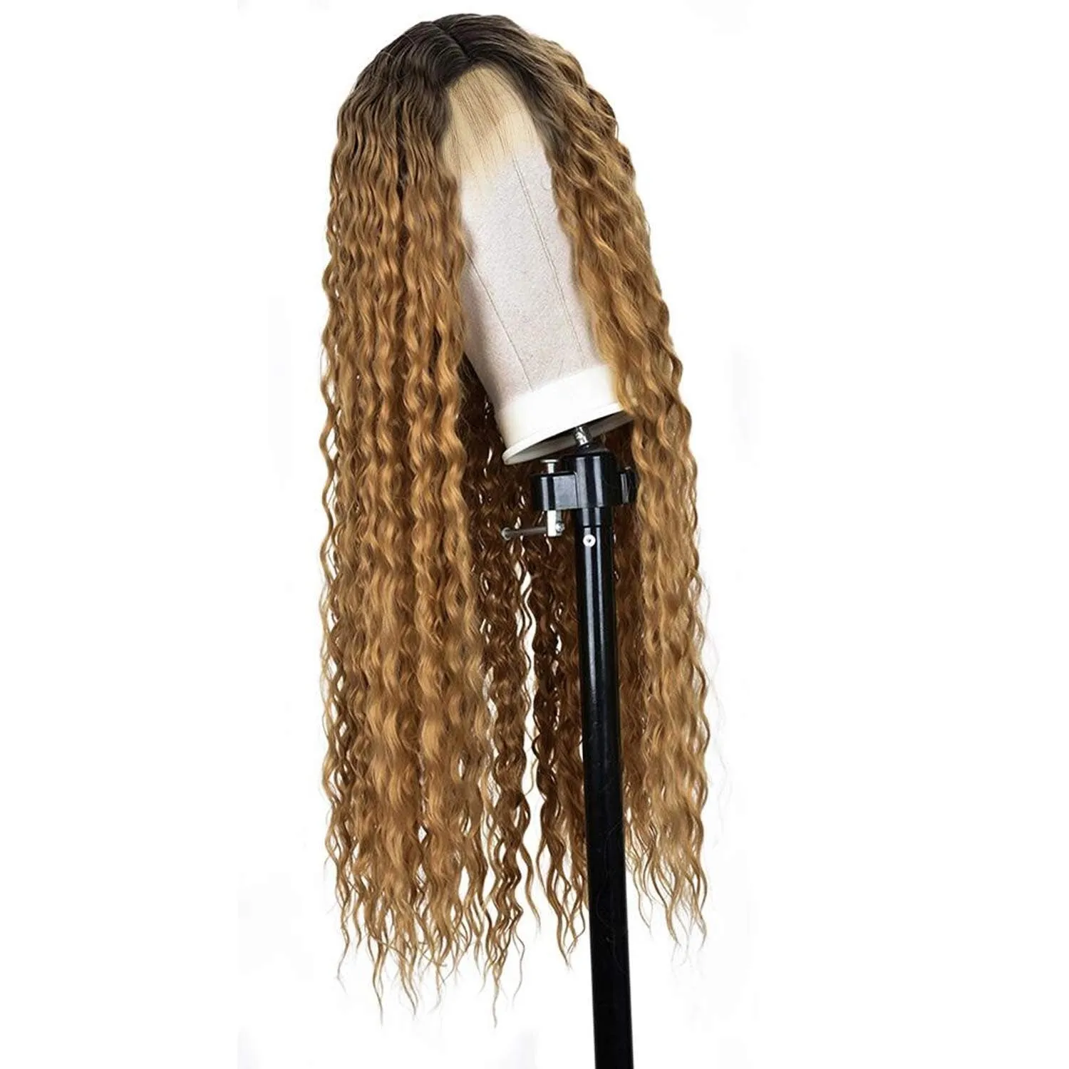 Long Brown Ombre 30" /- | Lace Front Wig with Baby Hair | Trendy Wig | Synthetic Top Quality Heat Resistant Fiber | Human Hair Feel