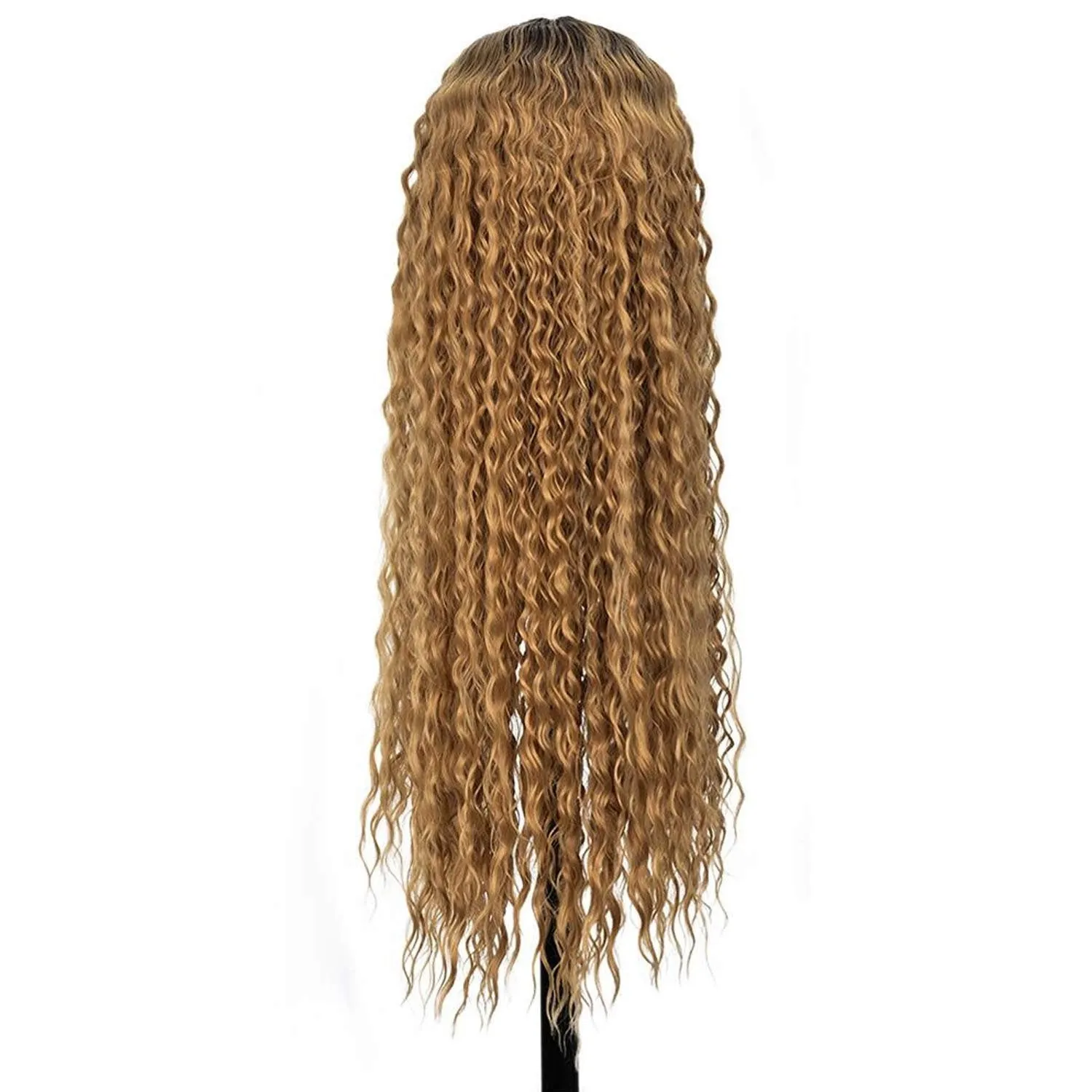 Long Brown Ombre 30" /- | Lace Front Wig with Baby Hair | Trendy Wig | Synthetic Top Quality Heat Resistant Fiber | Human Hair Feel