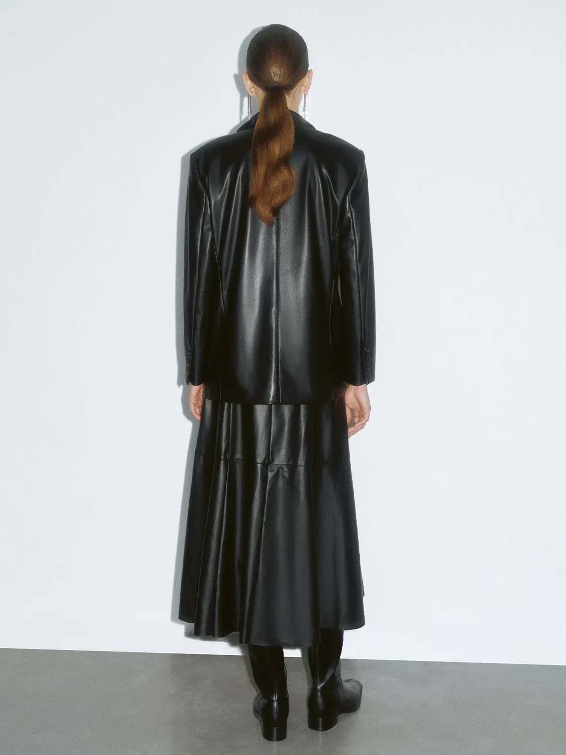 Loose Leather Blazers