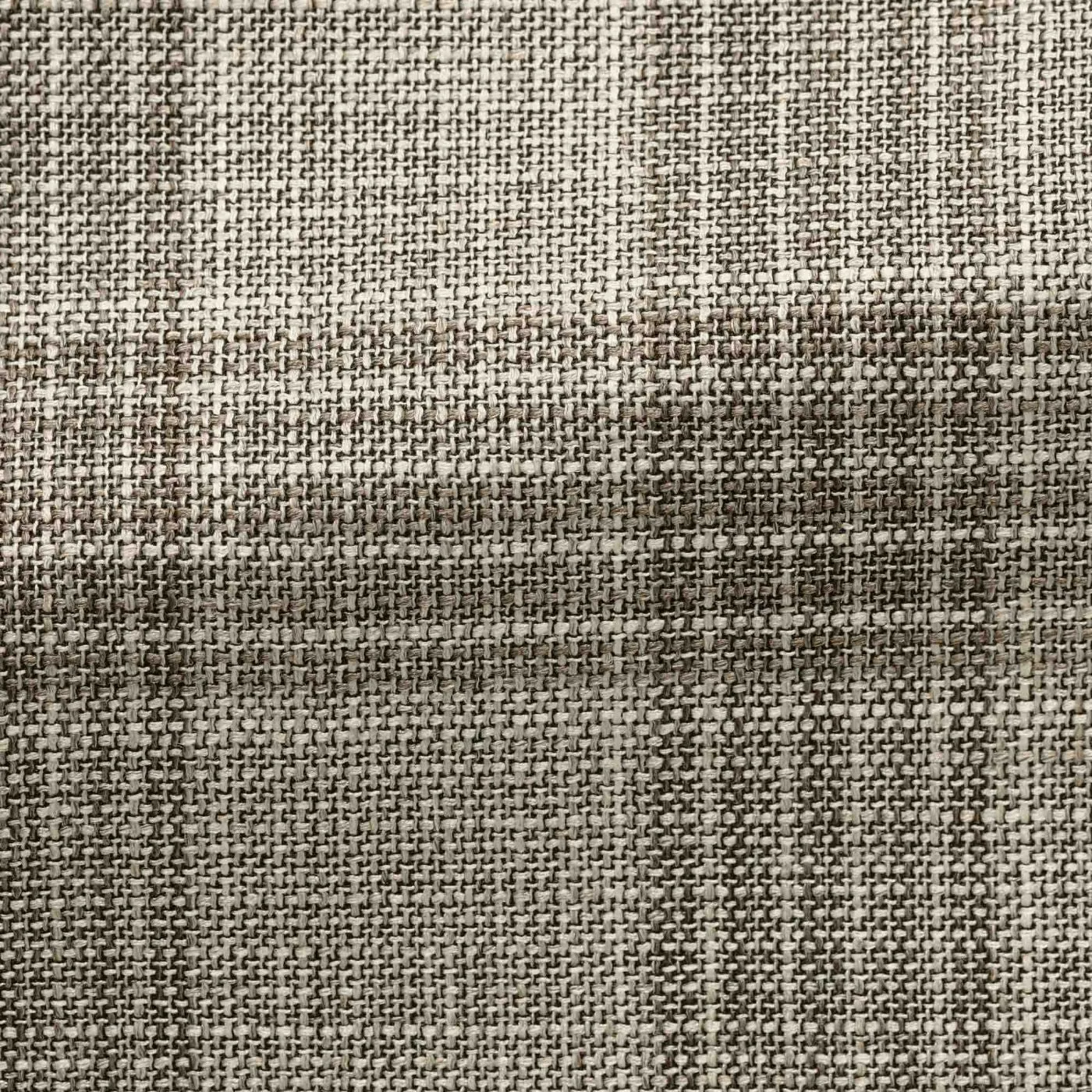 Loro Piana Taupe Wool, Silk & Linen with Light Brown Check