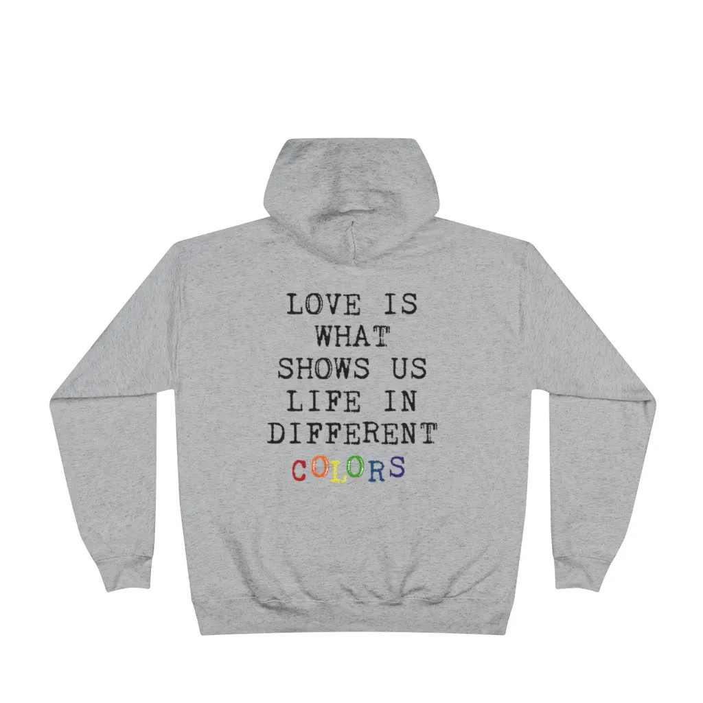 Love In Different Colors - Unisex EcoSmart® Pullover Hoodie (flesh tones)
