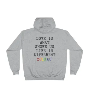 Love In Different Colors - Unisex EcoSmart® Pullover Hoodie (flesh tones)