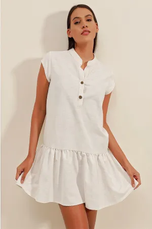 <tc>Robe courte en lin 2425
</tc>