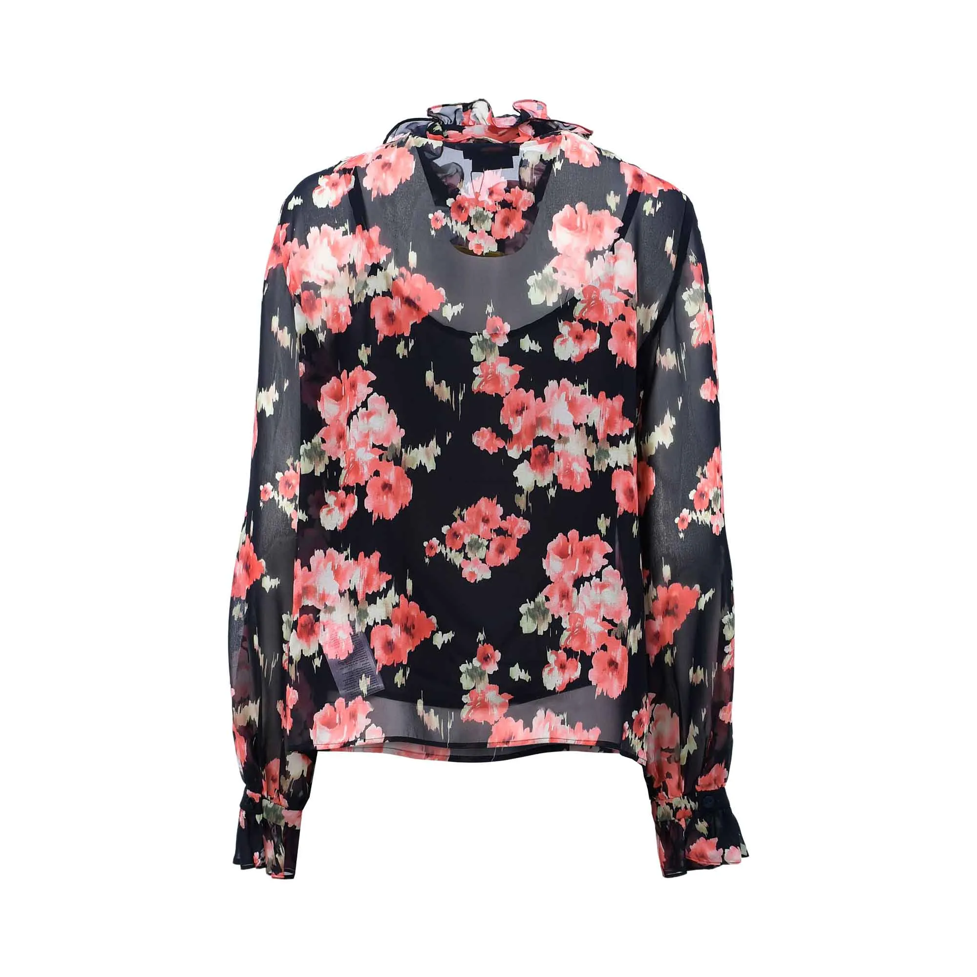 Luisa Spagnoli LAMINE Floral Print Blouse Shirt