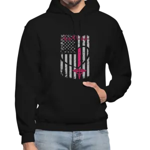 Ma Nurse Flag Front Print Gildan Heavy Blend Adult Hoodie