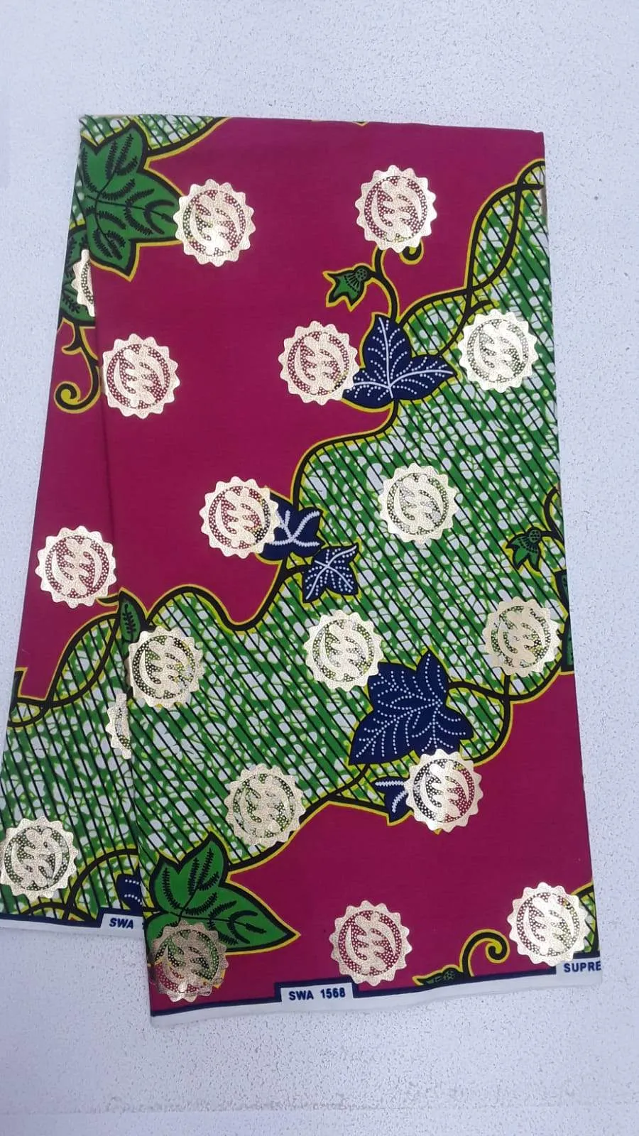 Magenta Color Classic Designed Fabrics