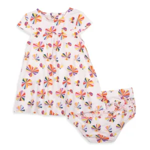 Magnetic Me: Groove is in the Heart Modal Magnetic Infant Dress & Diaper Cover