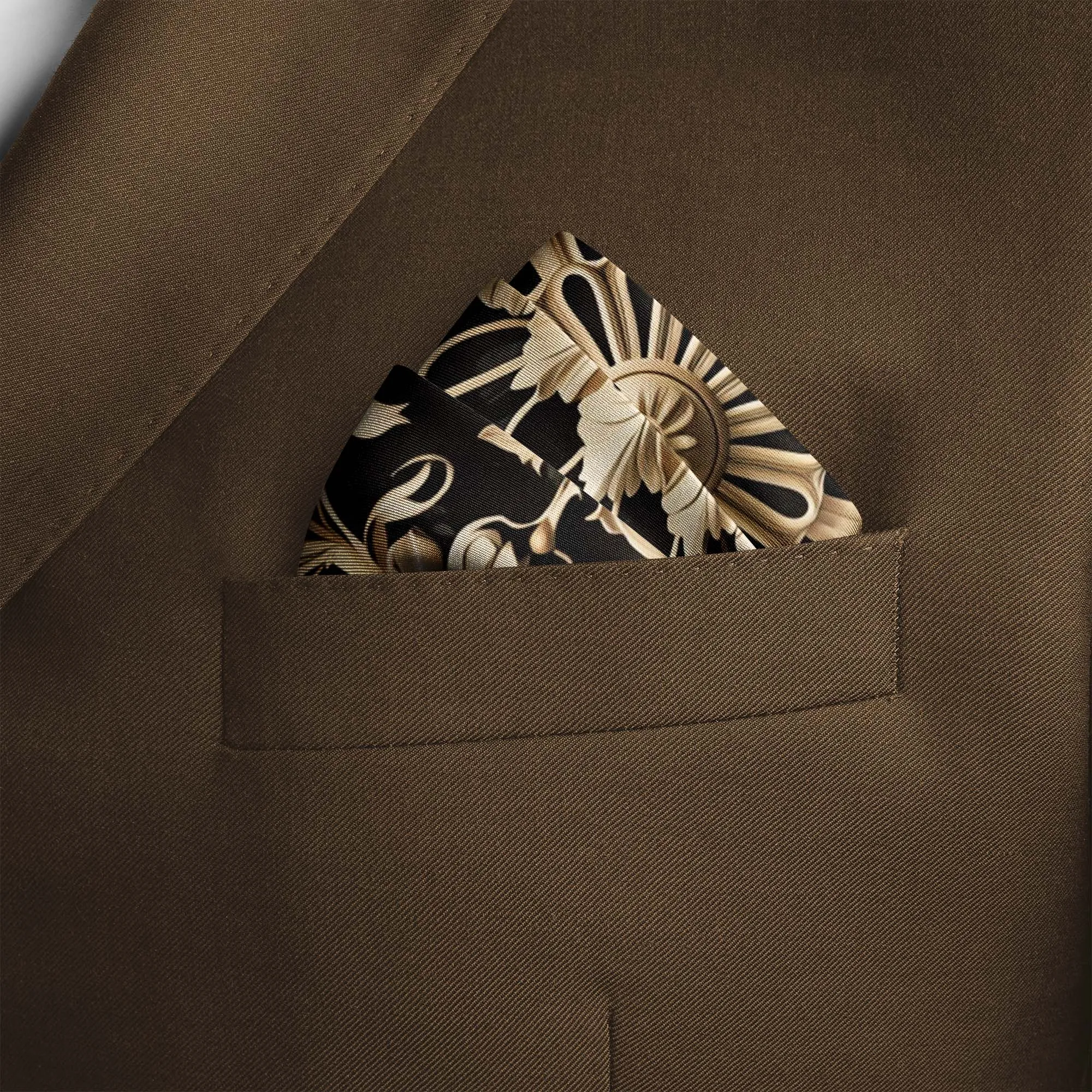 MANDALA ART SILK POCKET SQUARE