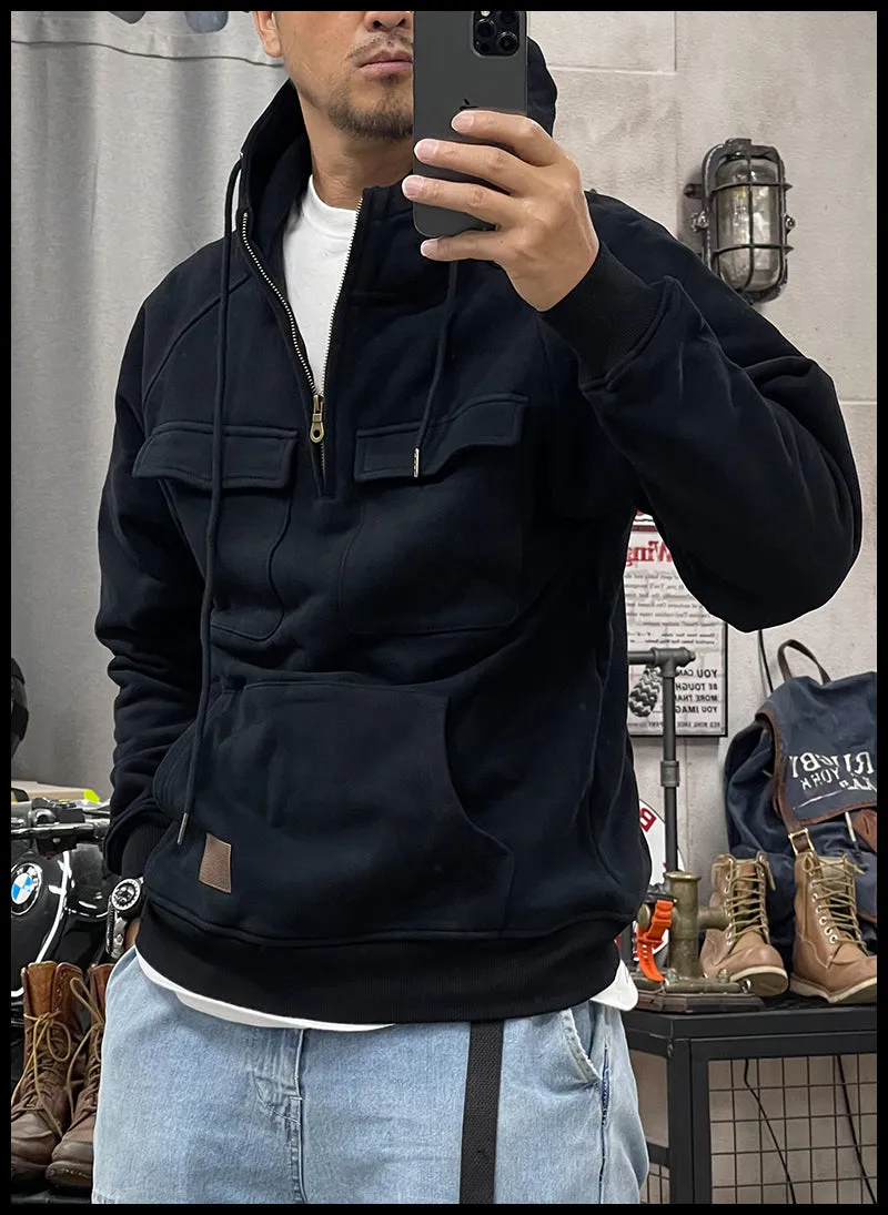 Marco Winter-Chic: Dickes Kapuzensweatshirt für Herren