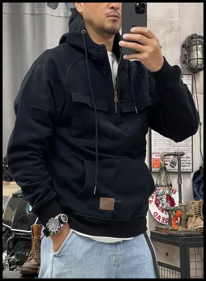 Marco Winter-Chic: Dickes Kapuzensweatshirt für Herren