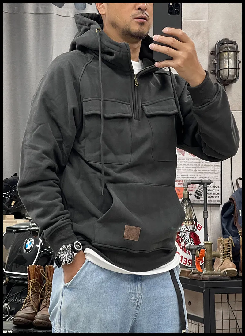 Marco Winter-Chic: Dickes Kapuzensweatshirt für Herren