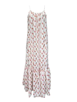 Marella By Max Mara Women's Pink Girl Cotton Maxi Dress Size 12 NWT