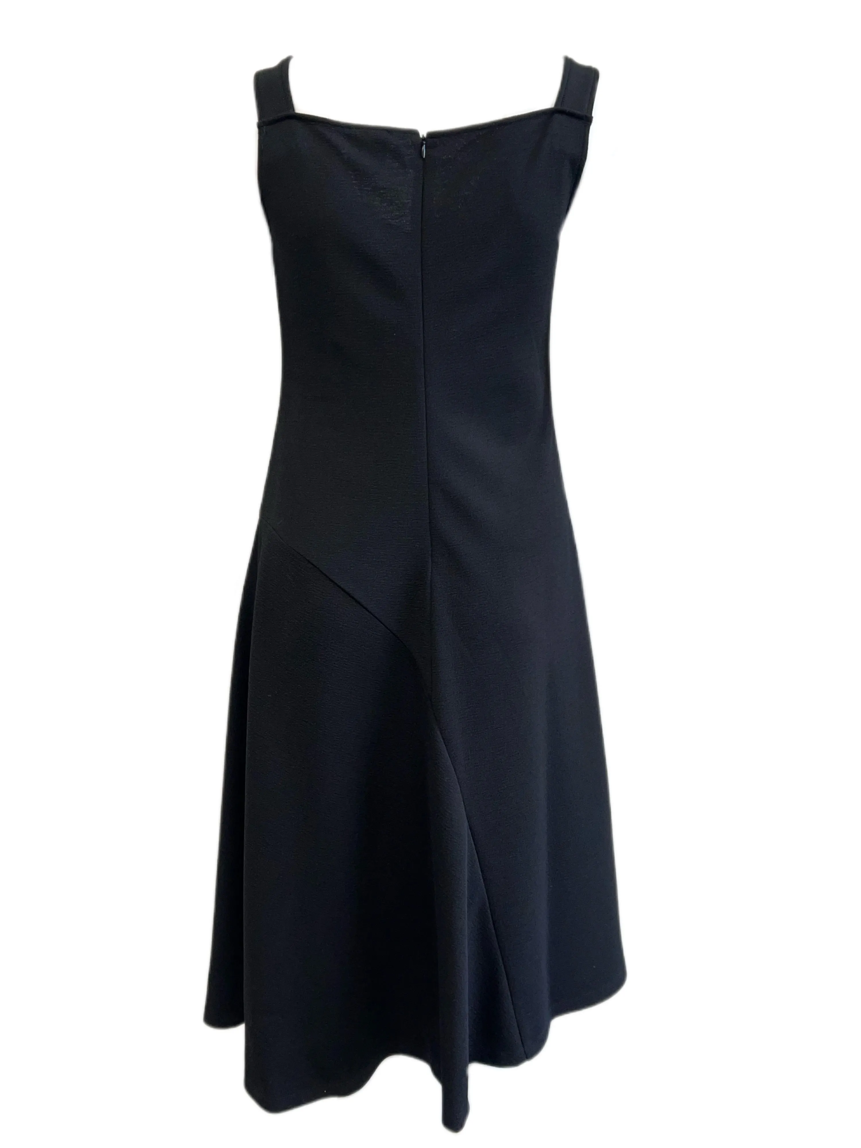 Marina Rinaldi Women's Black One Sleeveless A Lne Dress Size S NWT