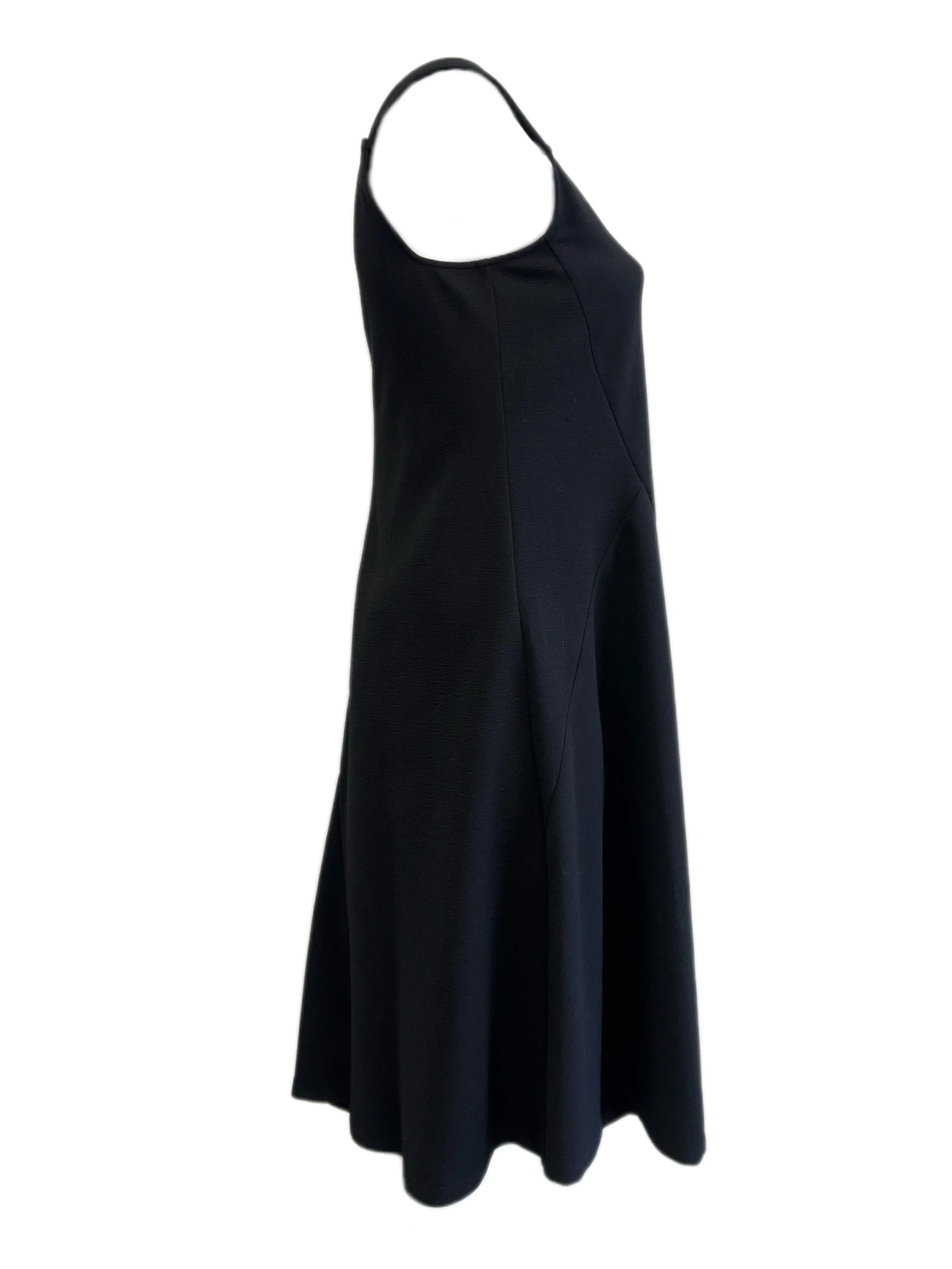 Marina Rinaldi Women's Black One Sleeveless A Lne Dress Size S NWT