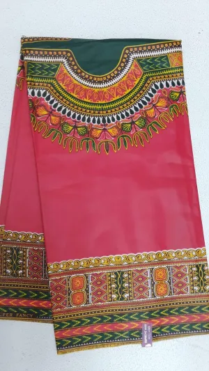 Maroon Colored Original Traditional African Prints