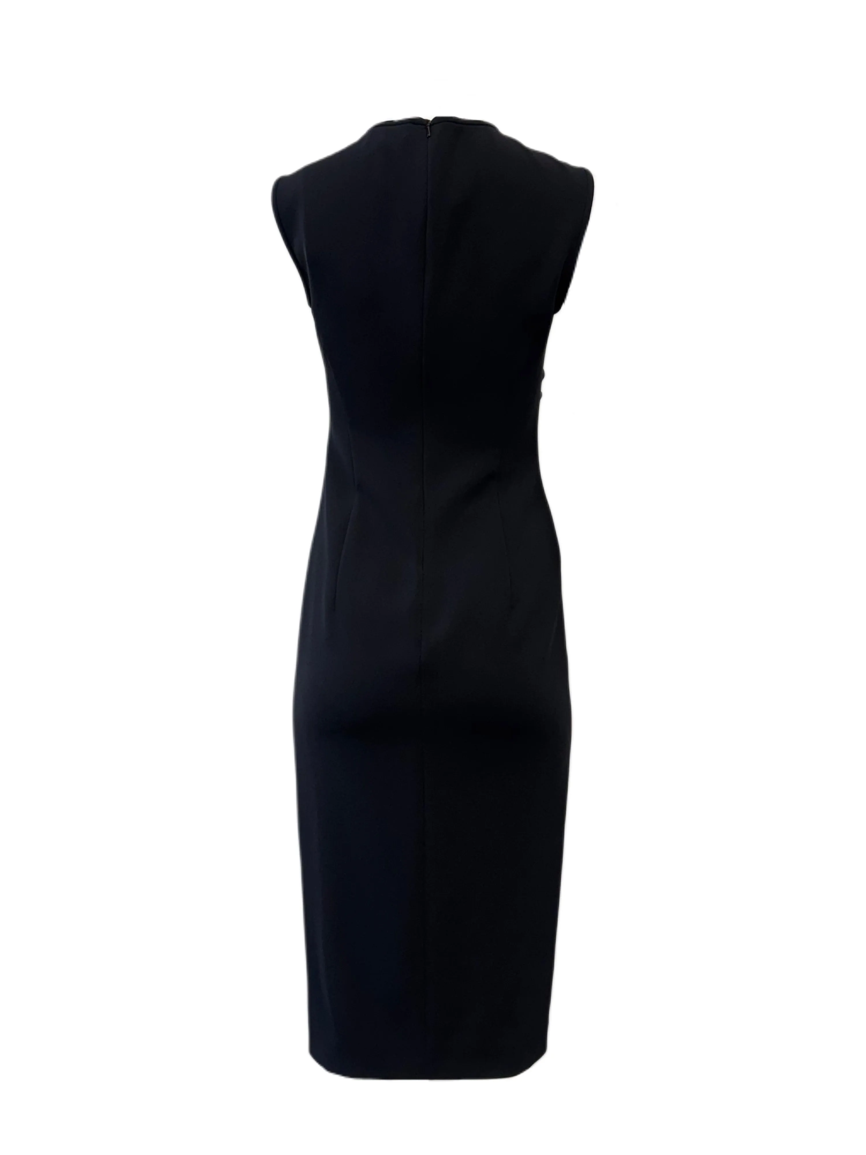 Max Mara Women's Black Cielo Zipper Closure Sheath Dress NWT