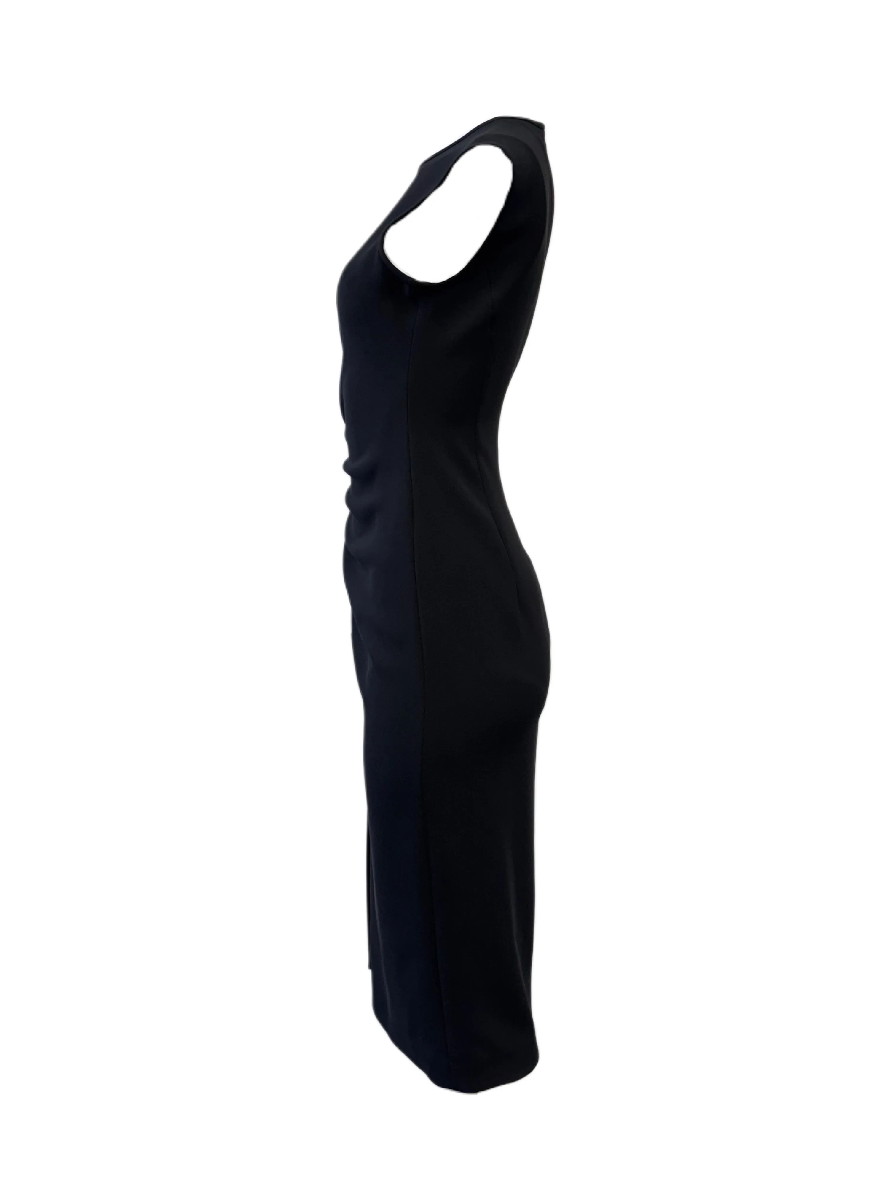 Max Mara Women's Black Cielo Zipper Closure Sheath Dress NWT