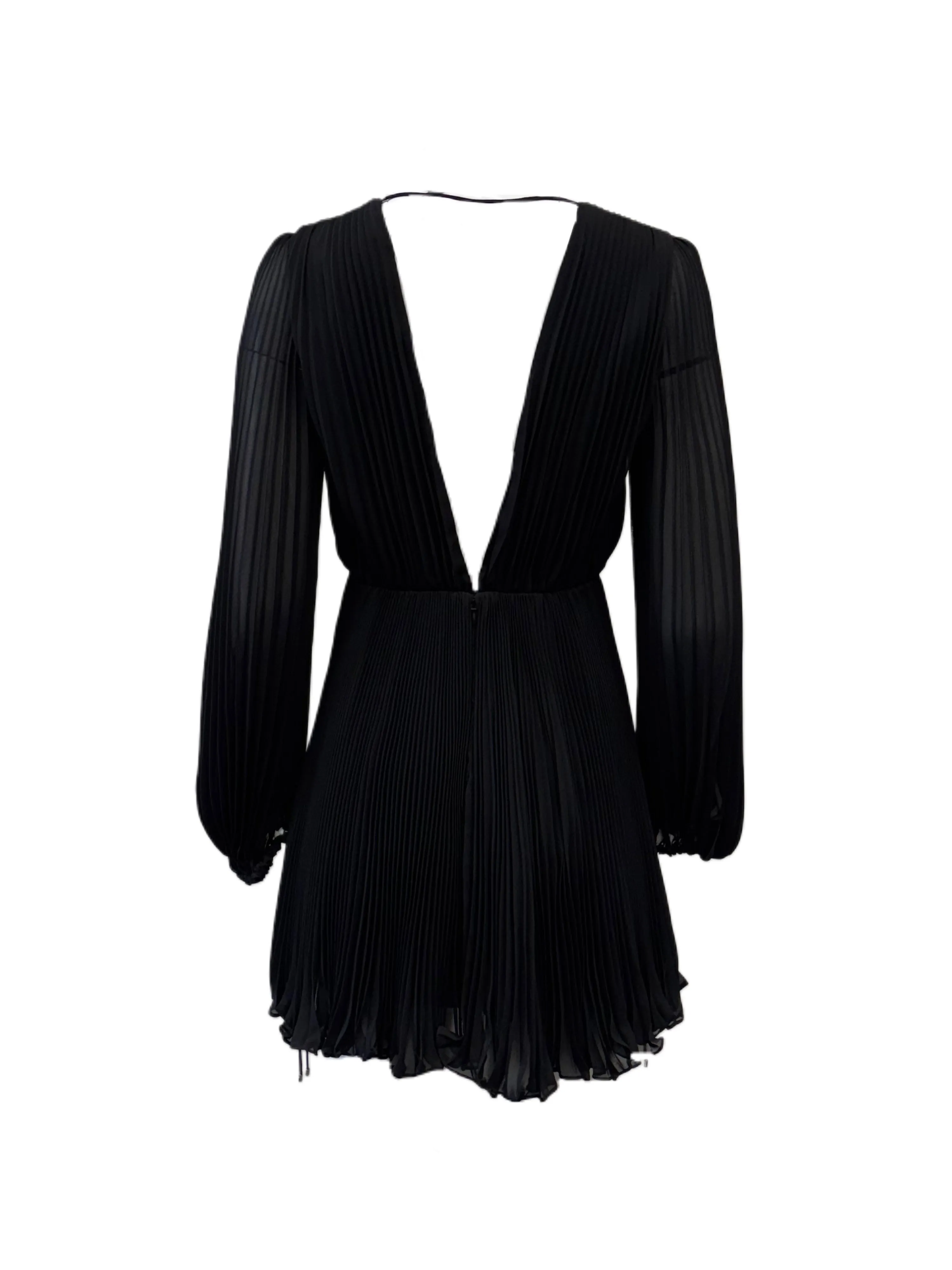 Max Mara Women's Black Visita Zipper Closure A Line Dress NWT