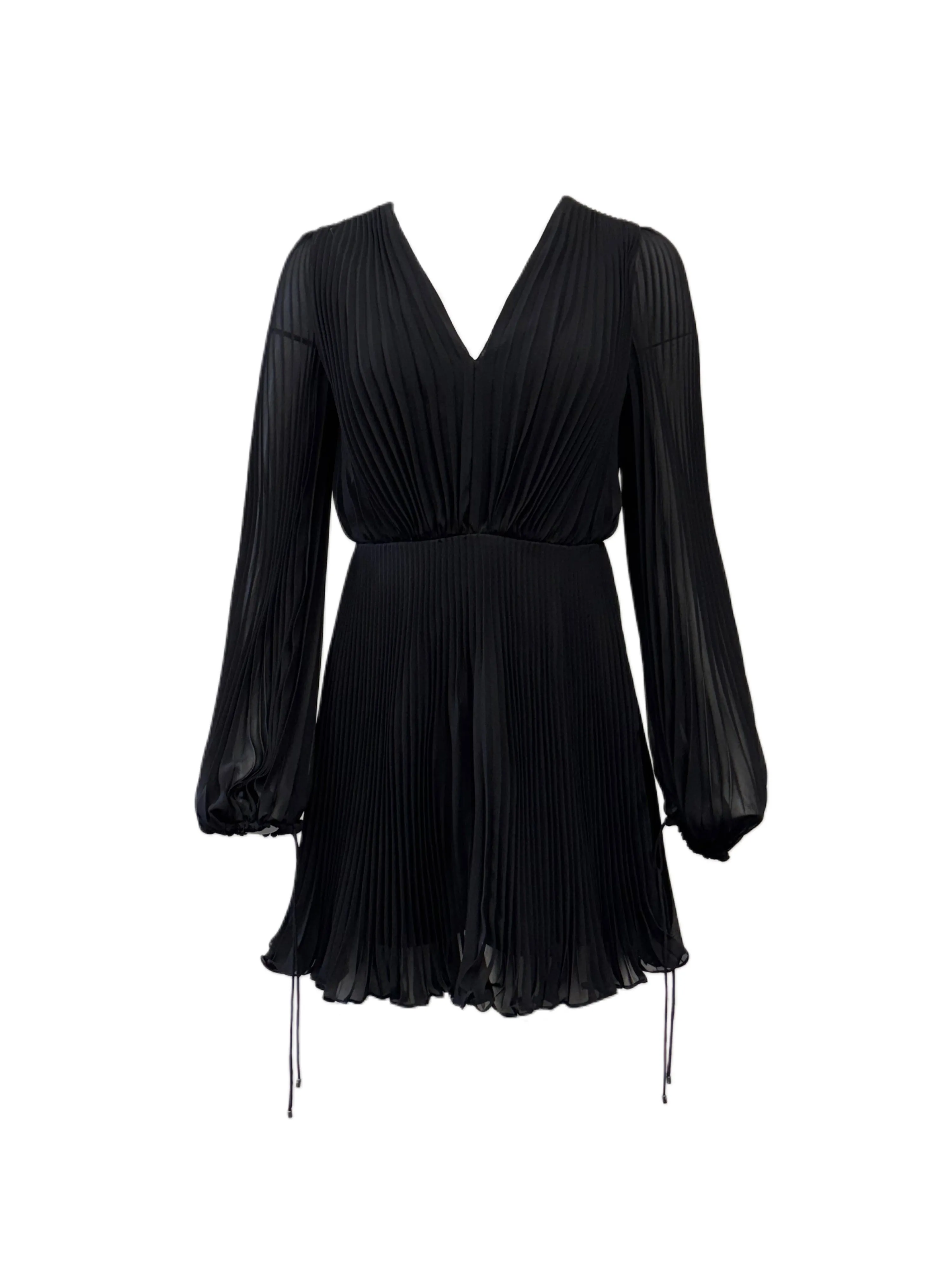 Max Mara Women's Black Visita Zipper Closure A Line Dress NWT
