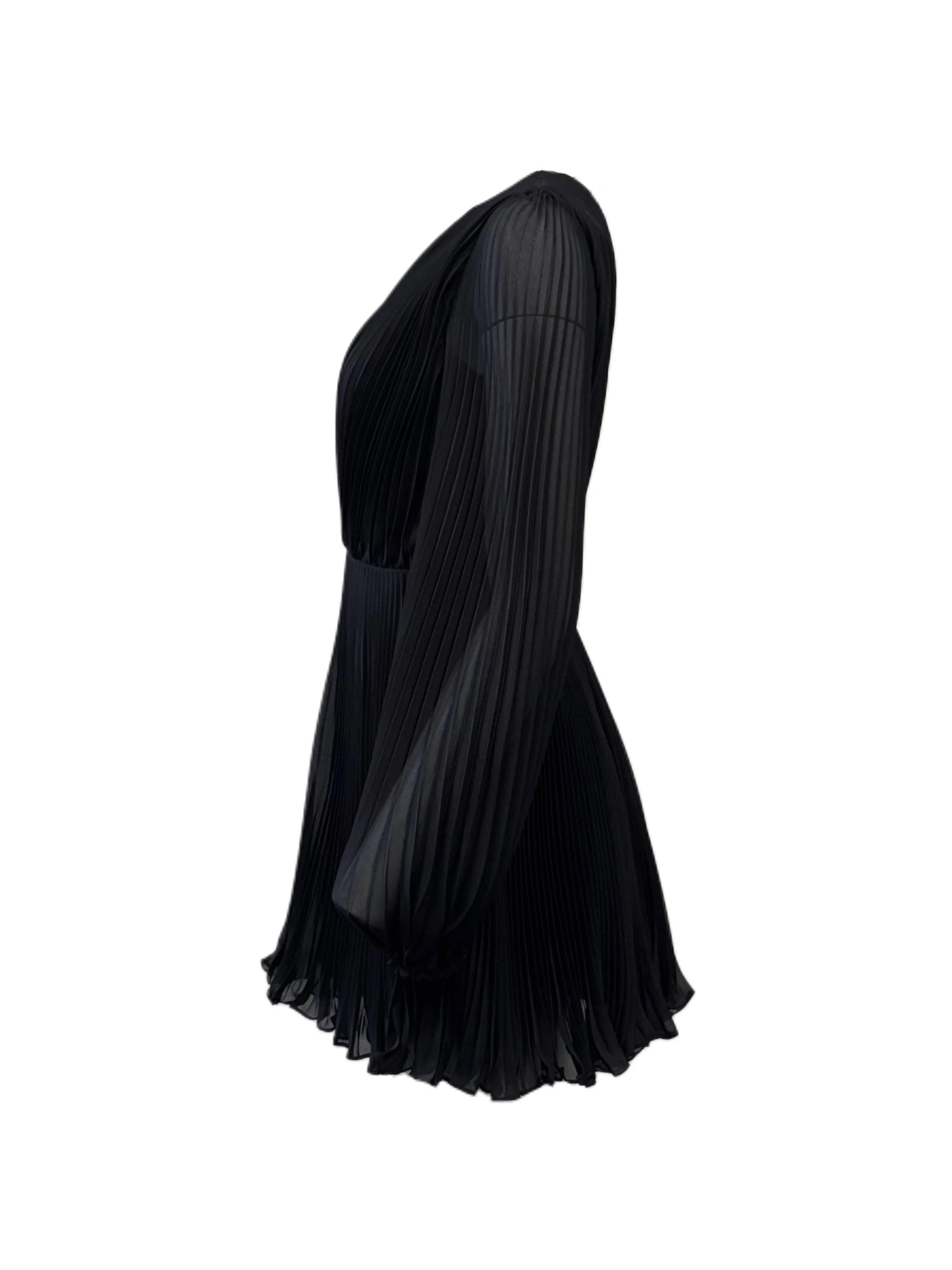 Max Mara Women's Black Visita Zipper Closure A Line Dress NWT
