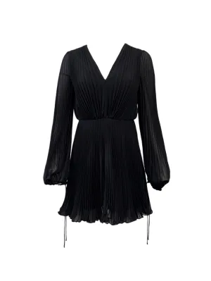Max Mara Women's Black Visita Zipper Closure A Line Dress NWT