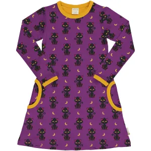 Maxomorra Cat Pocket Dress Aw24