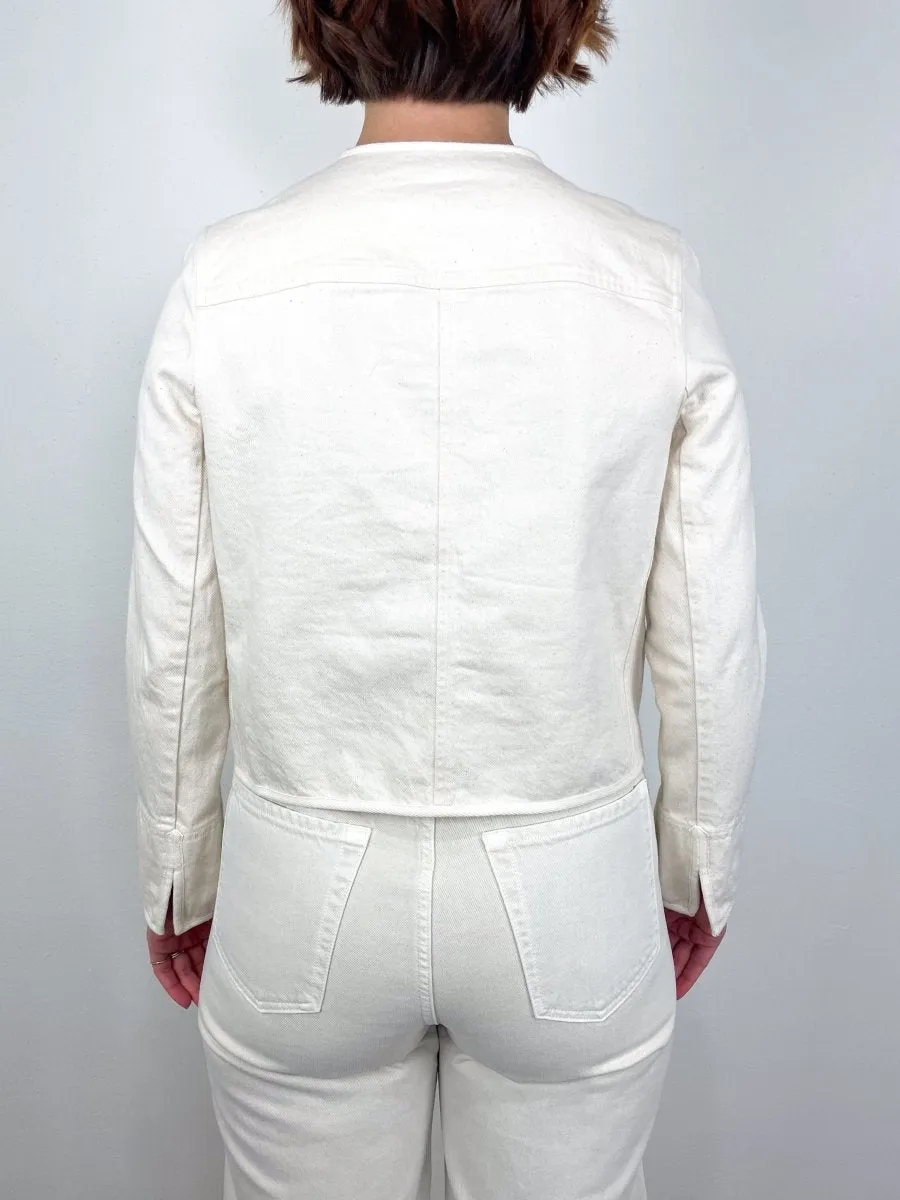 Meg Jacket in Natural Stretch Denim