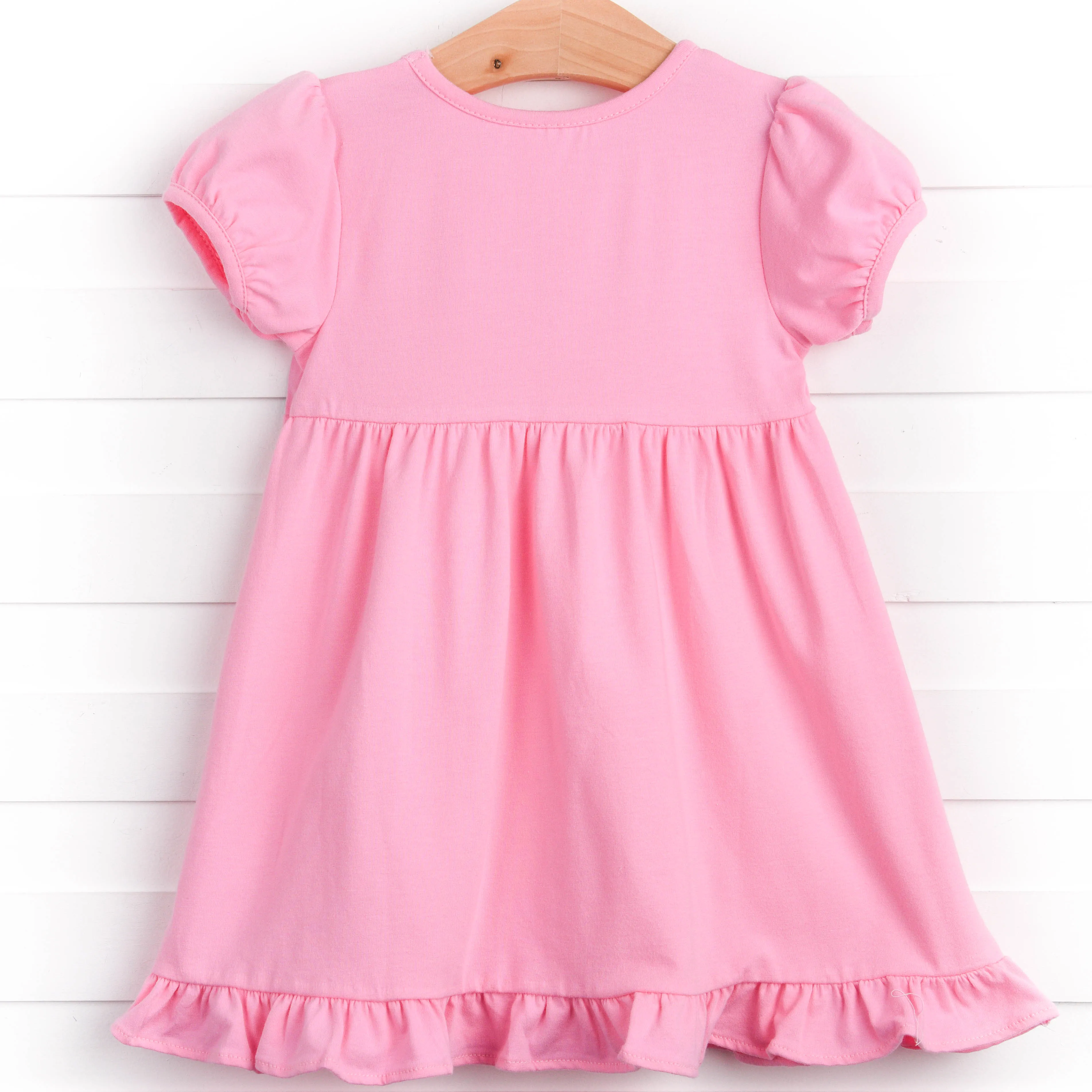 Melon Smiles Applique Dress, Pink