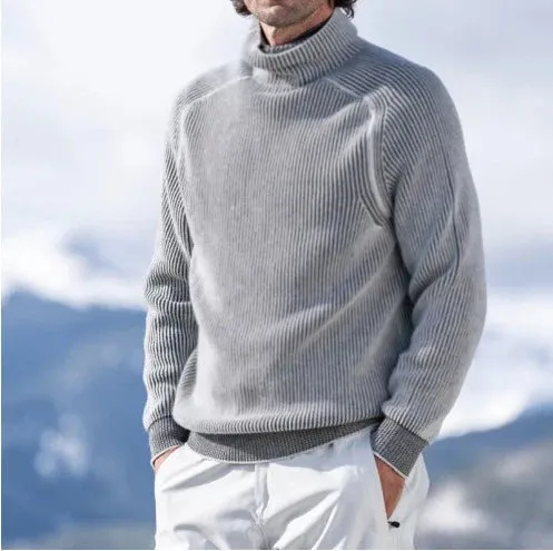 Men's stylish cashmere turtleneck sweater