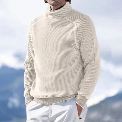 Men's stylish cashmere turtleneck sweater