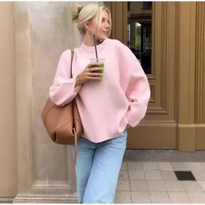 Mia | Cozy Comfortable Pink Sweater