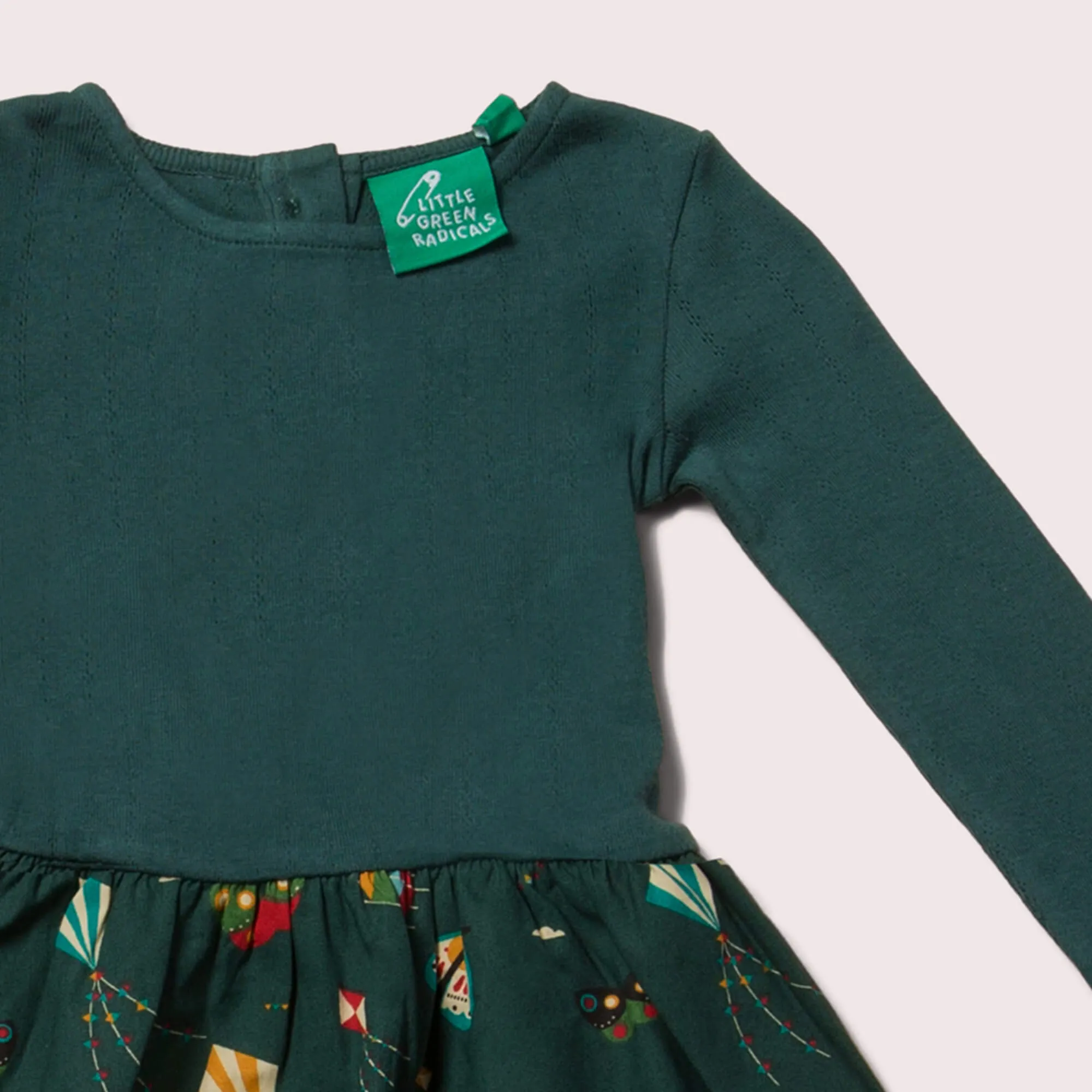 Midnight Kites Long Sleeve Twirler Dress