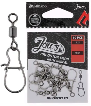 Mikado Jaws Predator Snap with Swivel - XS