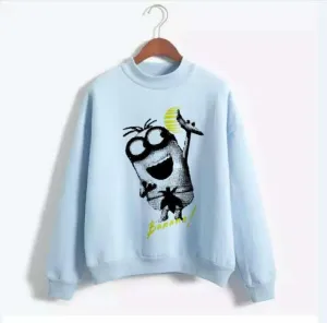 Minion Banana Full Fleece Design Sweat Shirt Excellent Quality
