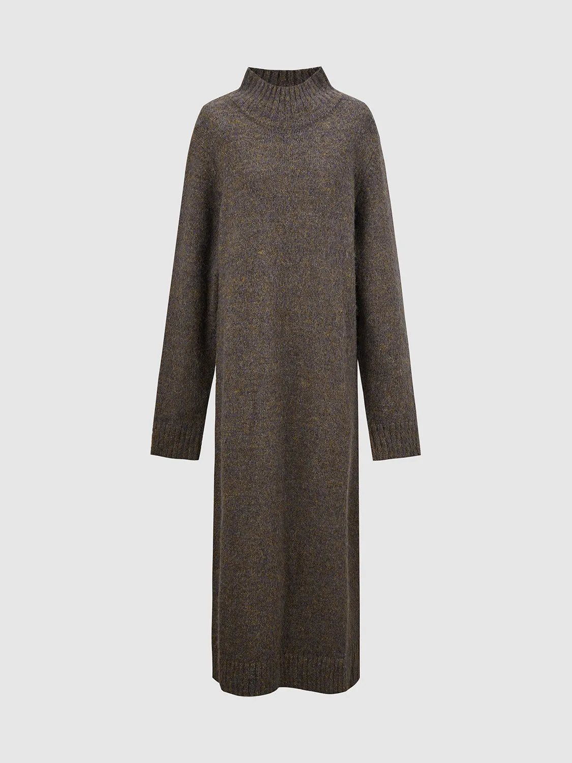 Mock Neck Knitted Dresses