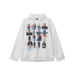 Multi-Character Print Hooded Sweatshirt