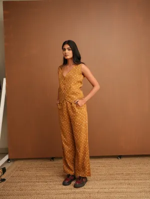 Mustard Bandhani Pants