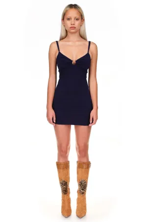 Navy U-Ring Cami Dress