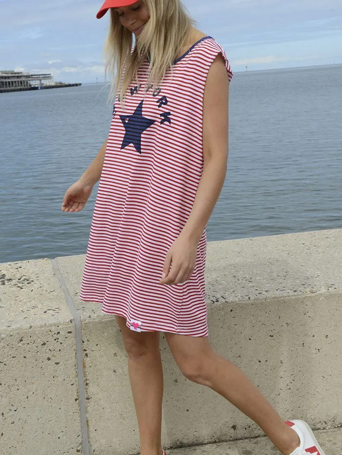 New York Star Dress - Stripe