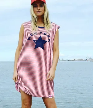 New York Star Dress - Stripe