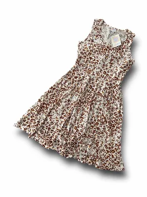 Nicki - White Brown Mini Cheetah Print