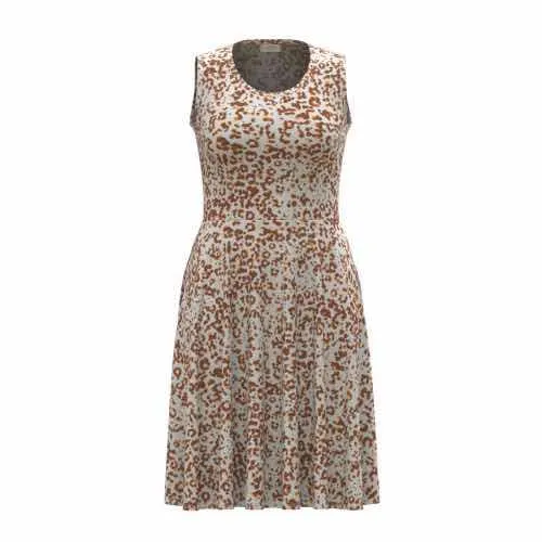 Nicki - White Brown Mini Cheetah Print