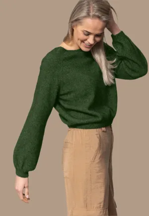 NOBLE WILDE Bellow Sleeve Top | Jungle