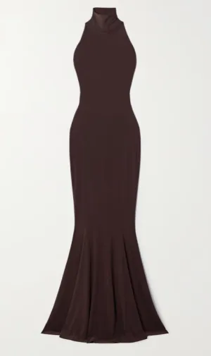 NORMA KAMALI
Stretch-jersey turtleneck gown
