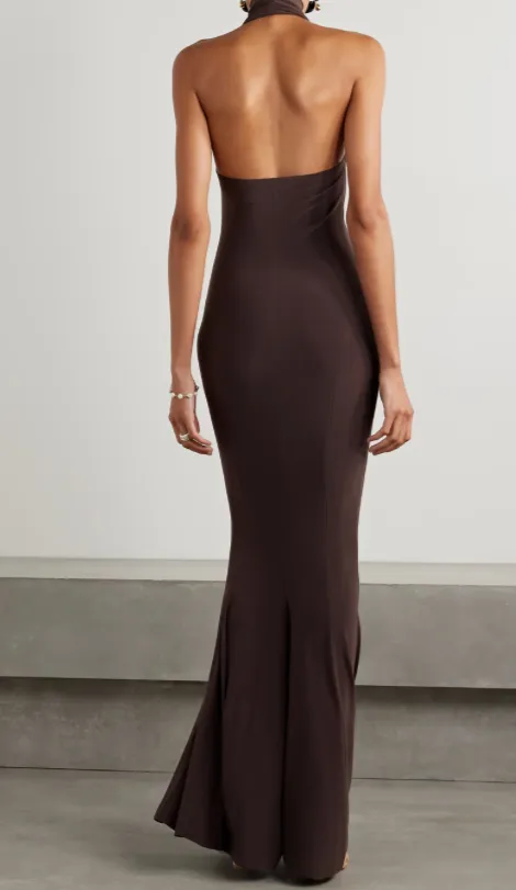 NORMA KAMALI
Stretch-jersey turtleneck gown