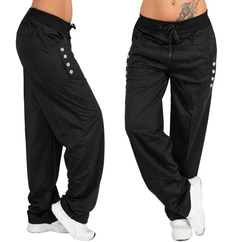 Obsidian Phoenix Loose Casual Jogger Pants